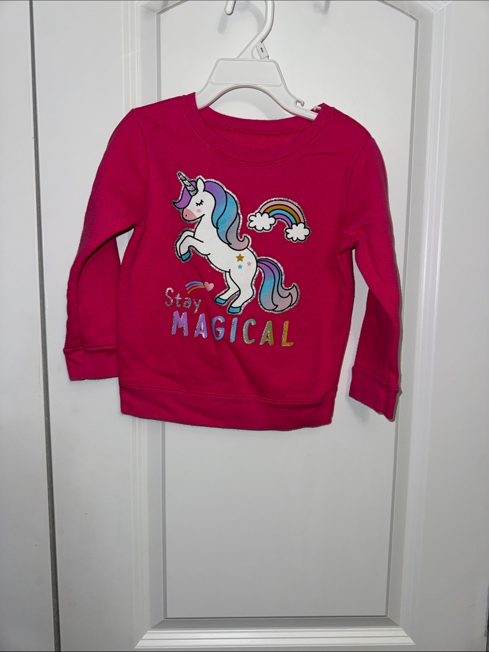Garanimals Fuchsia Unicorn "Stay Magical" Sweatshirt